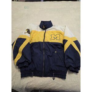 VTG 90s Michigan Wolverines Nutmeg Mills Campri Full Zip Jacket Large